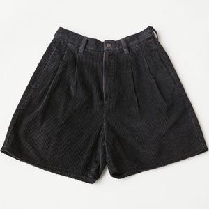 Urban outfitters black corduroy shorts